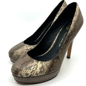 Elegant Brown Platform Heels